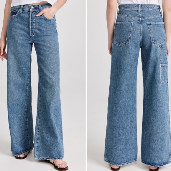 Favorite Daughter The Ollie Ultimate Baggy Wide Leg Jeans in Bedford in Size 23 - Picture 16 of 16